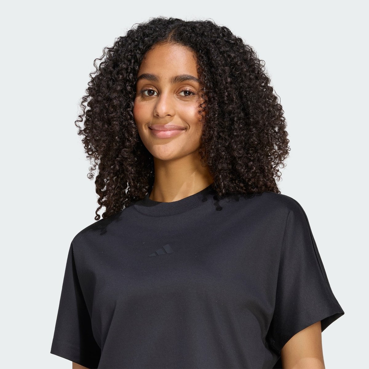 T-Shirt Ample Soft Lux T-Shirt Ample Soft Lux black, ADIDAS SPORTSWEAR