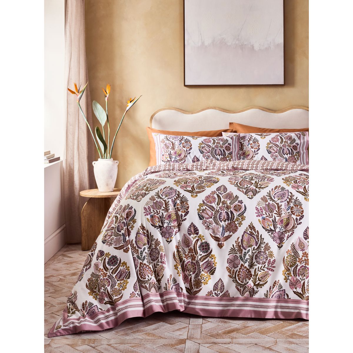 Parure de lit en percale 200 fils à fleurs multi-couleurs, NEXT