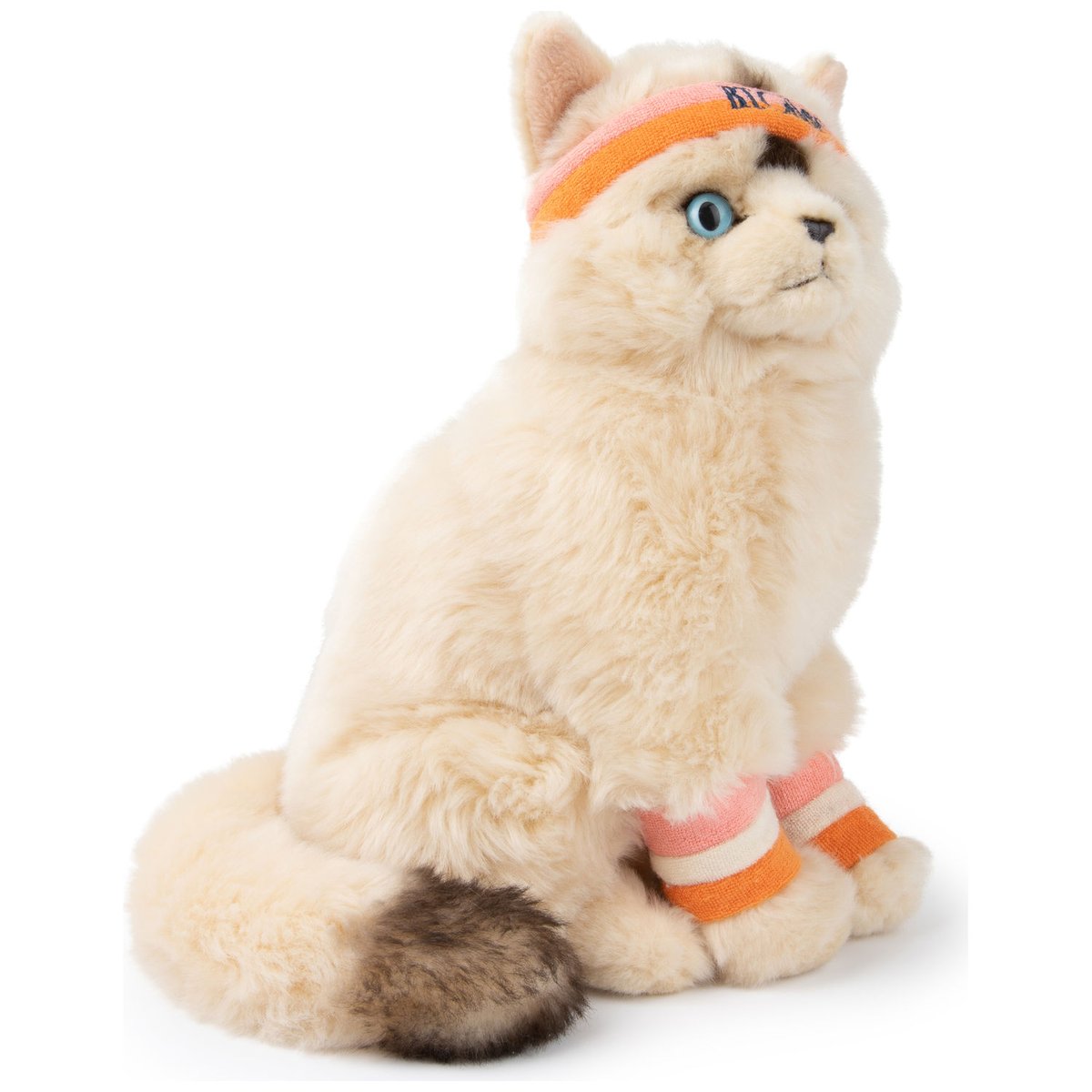 Peluche ecru, orange, rose, BT CHAPS