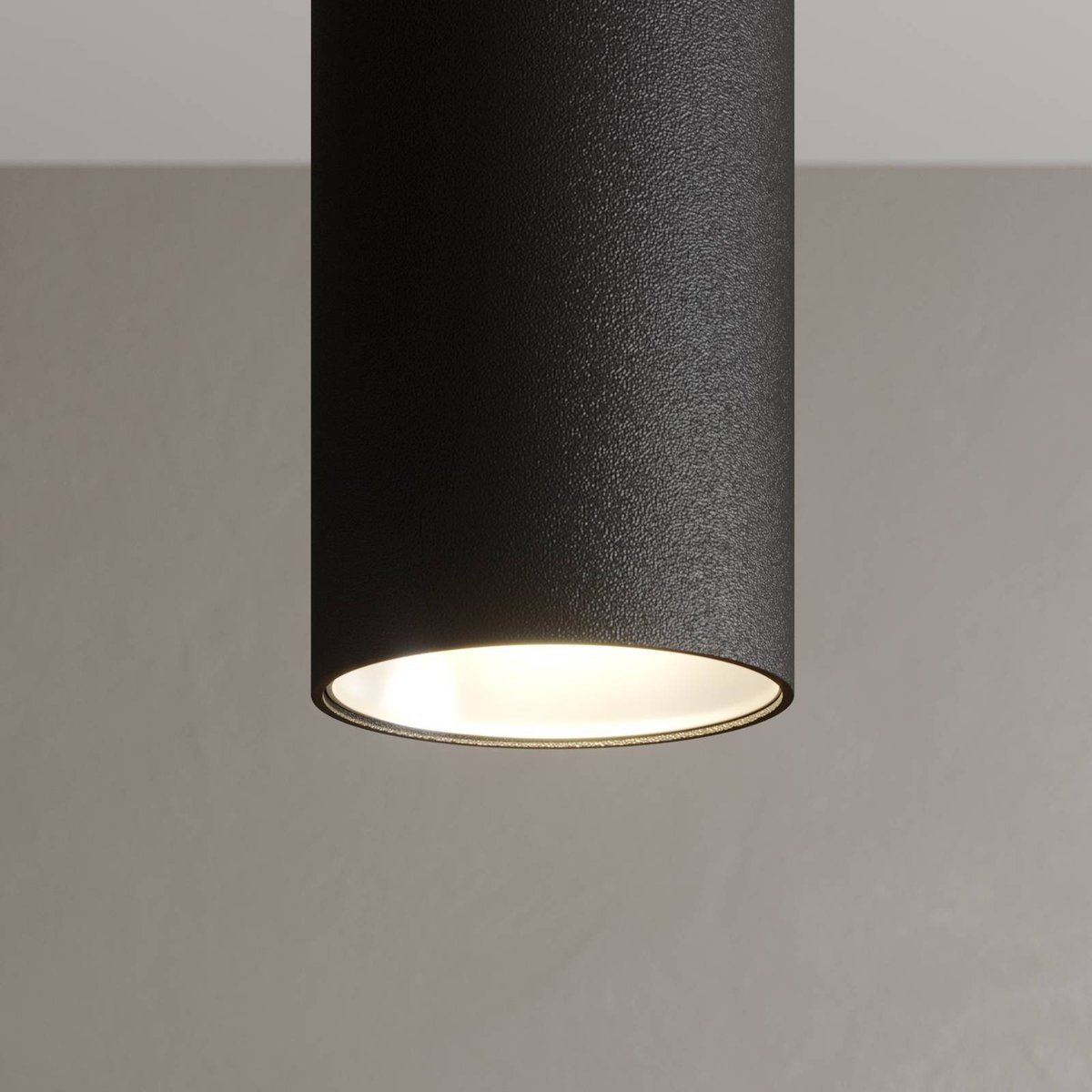 Suspension en aluminium moderneLED, Franka noir (ral 9005), ARCCHIO