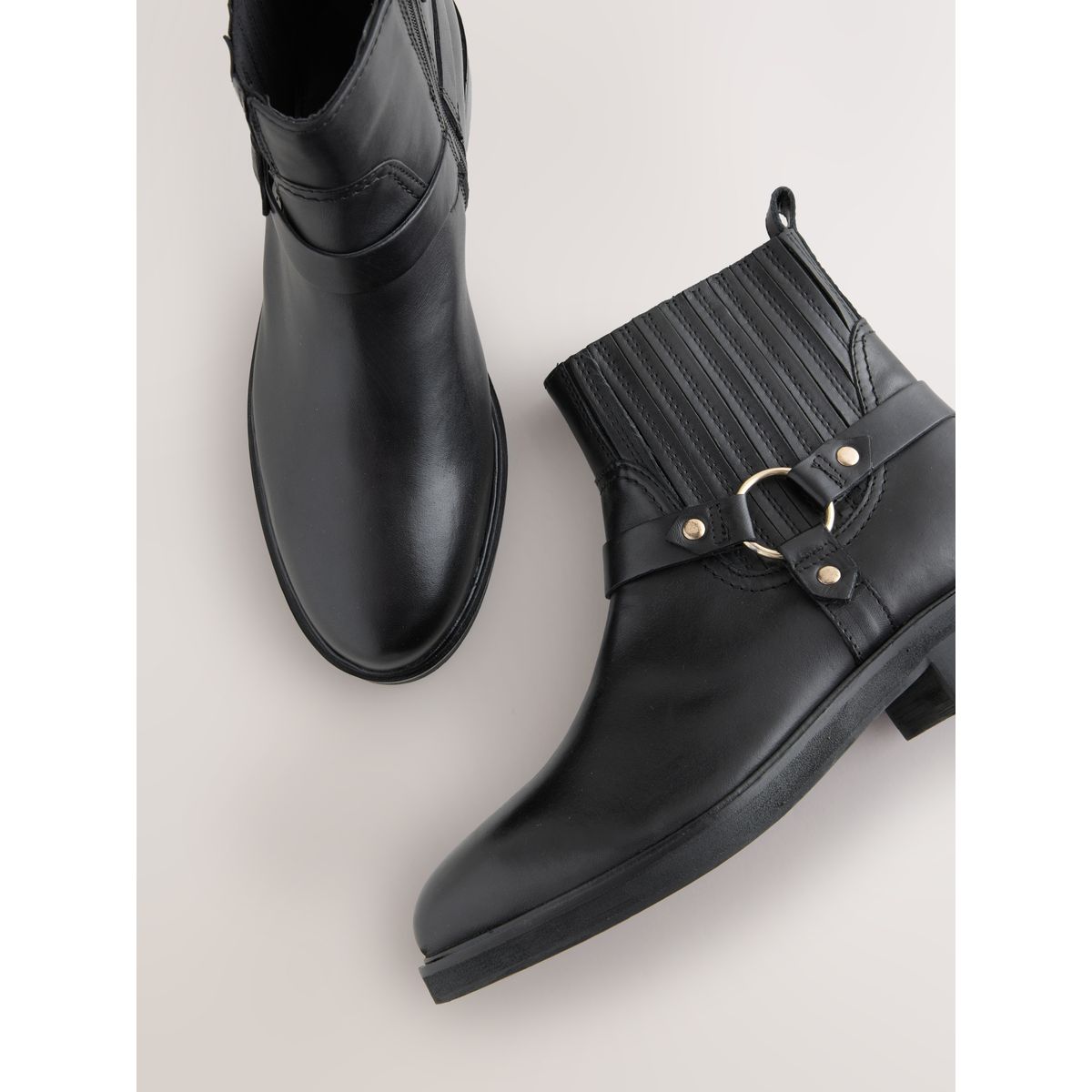 Bottines chelsea harnais forever comfort® noir, NEXT