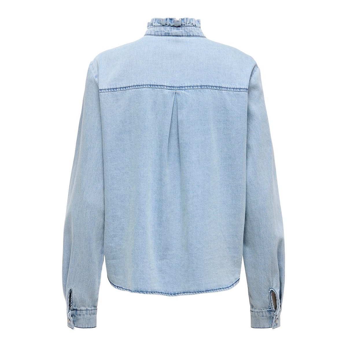 Chemise en jean col montant light blue, ONLY
