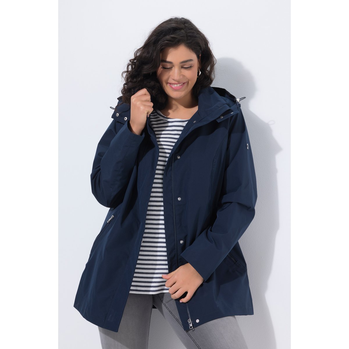 Veste technique HYPRAR à capuche marine, ULLA POPKEN