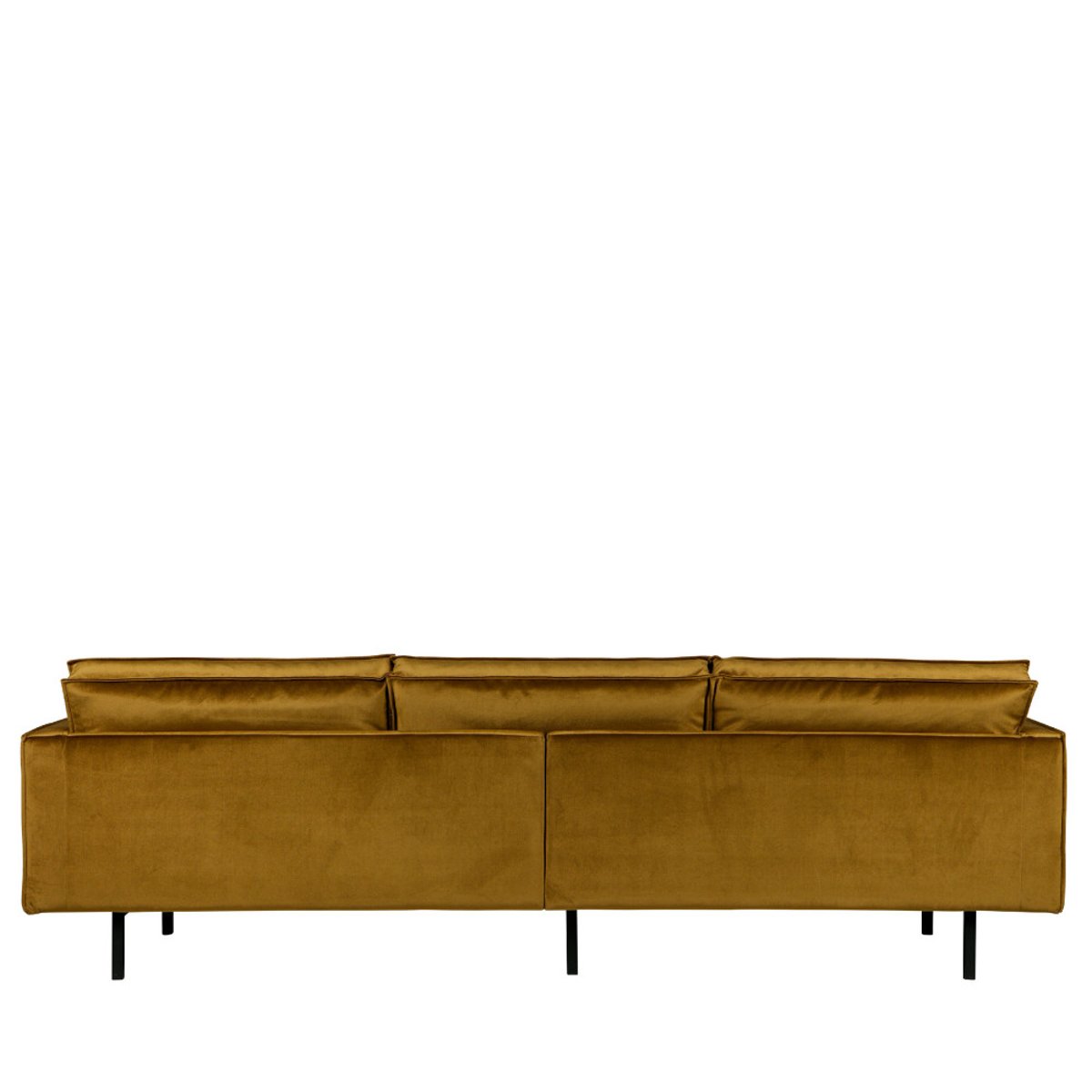 Grand canapé 4 places vintage velours- BRONCO bronze, WOOOD