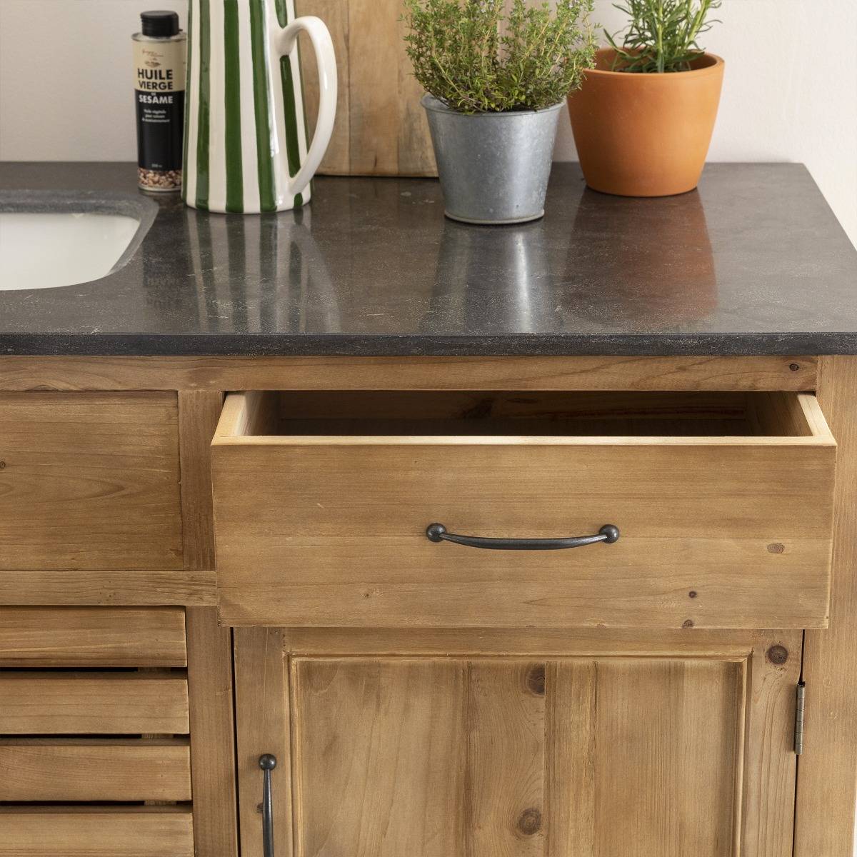 Meuble en bois recyclé CHAMPÊTRE bois clair, MADE IN MEUBLES