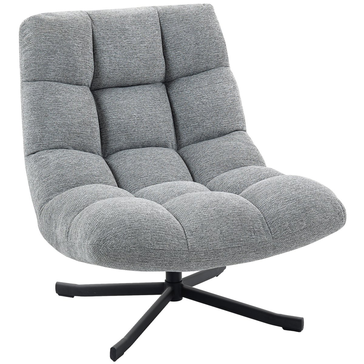 Accent Chair Chenille (100 % polyester) Gris gris, HOMCOM