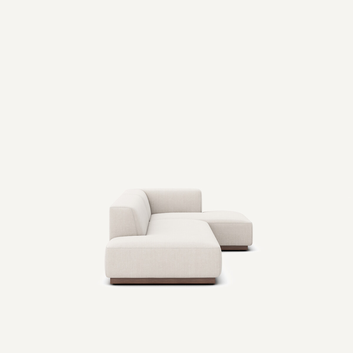 Canapé d'angle droit XL, en coton et lin, JACOPO beige, AM.PM