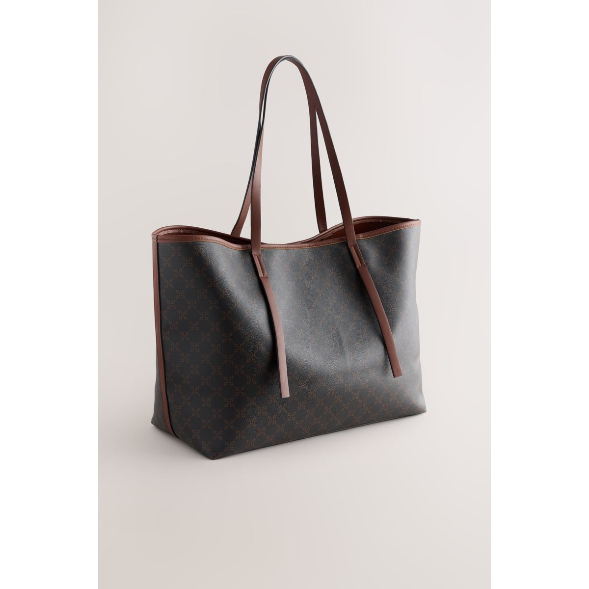 Grand sac à bandoulière monogramme marron, NEXT