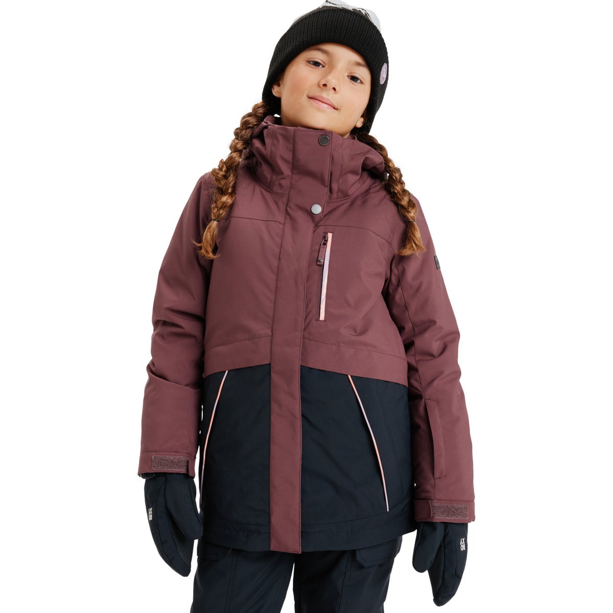 Veste de snow technique DAWNRAE PARKA. rouge huckleberry, ROXY
