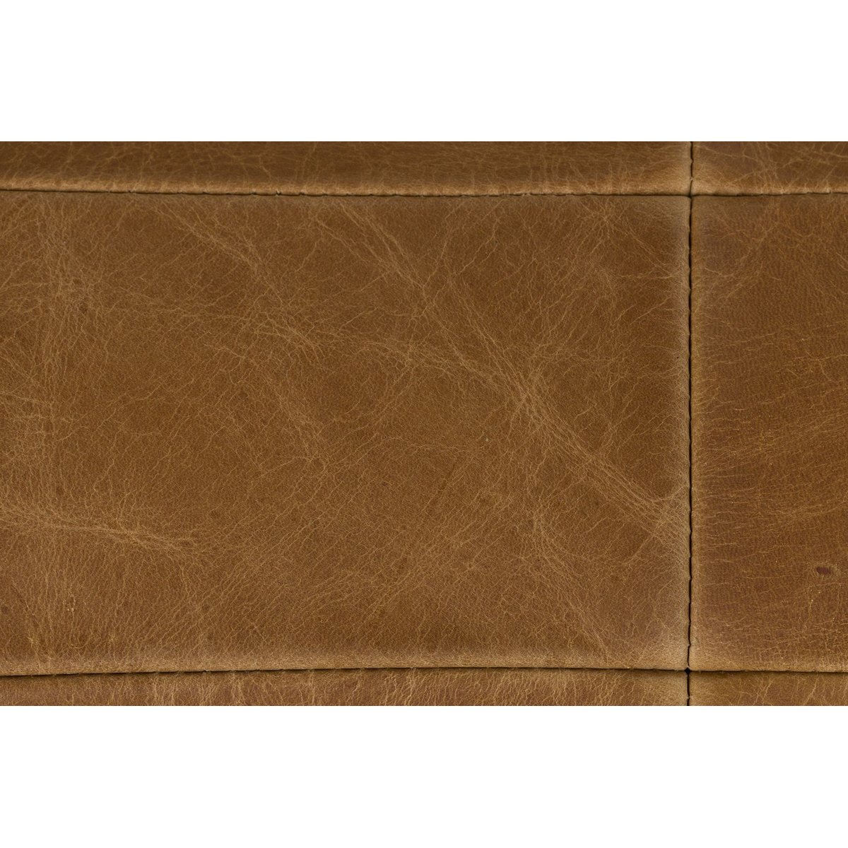 Fauteuil design en cuir, classique, WYATT marron, DUTCHBONE