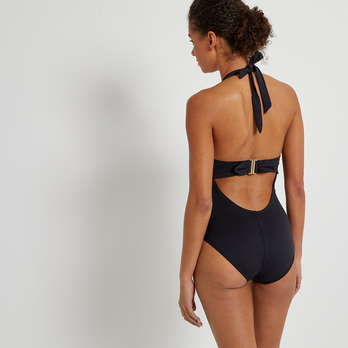 Halterneck Swimsuit black, ANNE WEYBURN