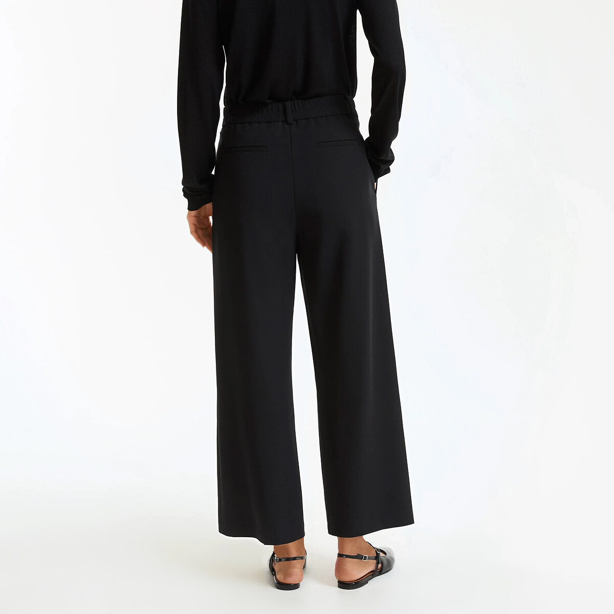 Pantaloni 7/8, larghi con pinces nero , LA REDOUTE COLLECTIONS