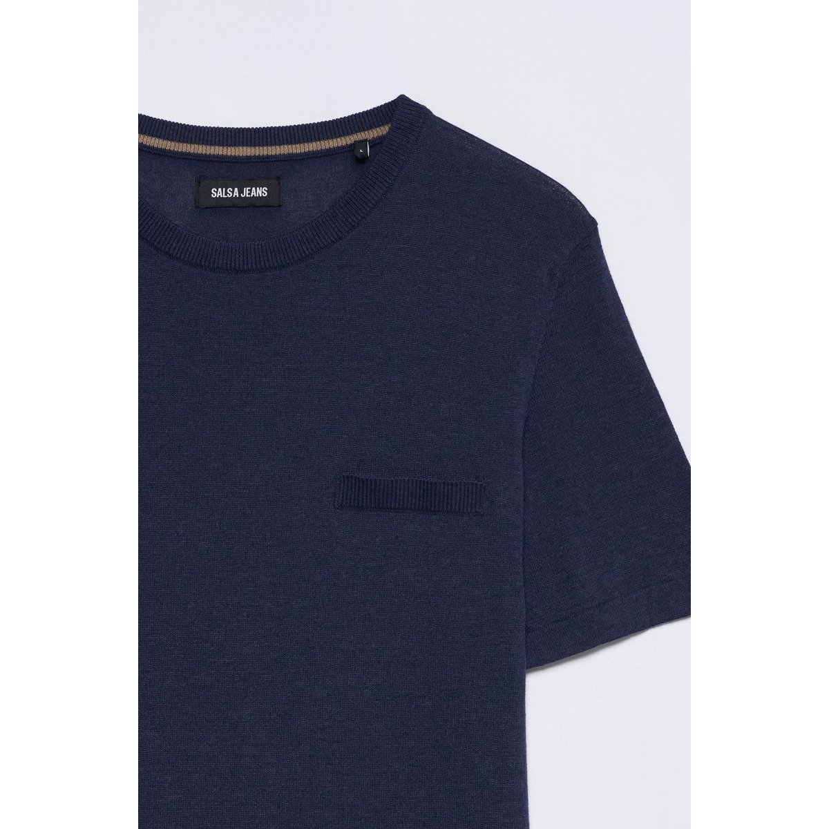 T-SHIRT EN MAILLE TRICOTÉE beige, SALSA JEANS