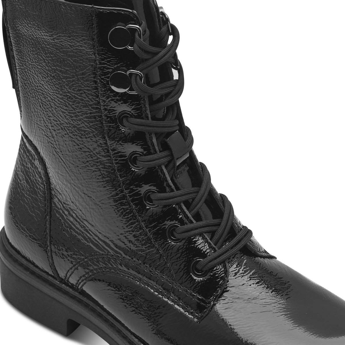 Bottine comfort weite noir laque, TAMARIS