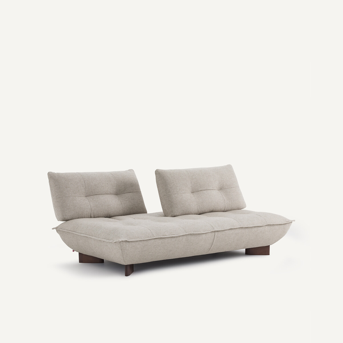 Banquette modulable en texturé viscose et lin, KAORI naturel, AM.PM