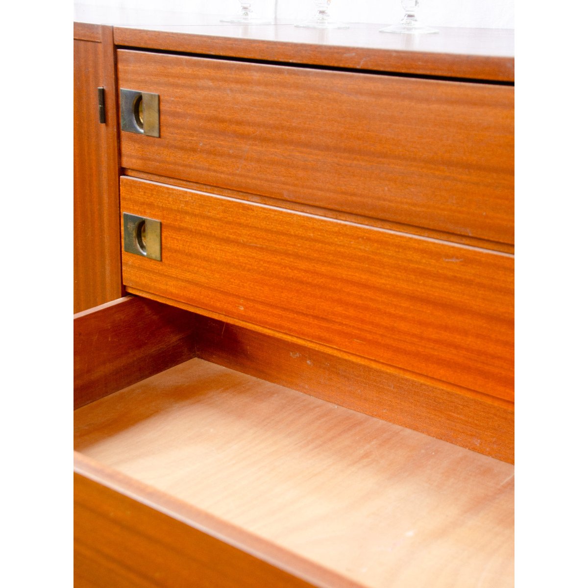 Enfilade en teck Margaret N°788 - Bon état bois foncé, DEBONGOUT