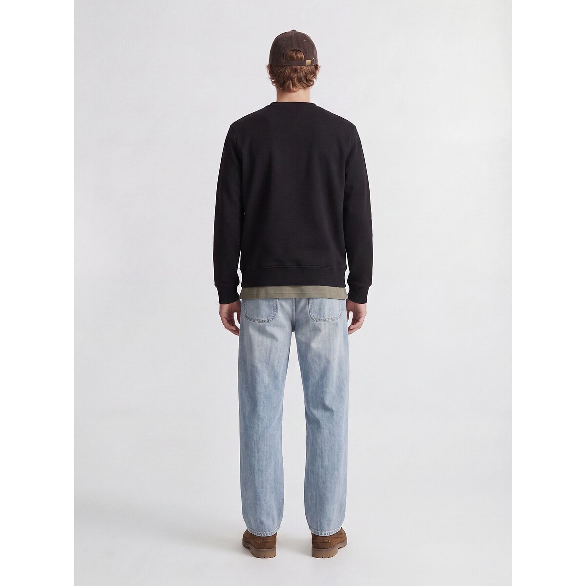 Sweat col rond, RUSH noir, JACK & JONES