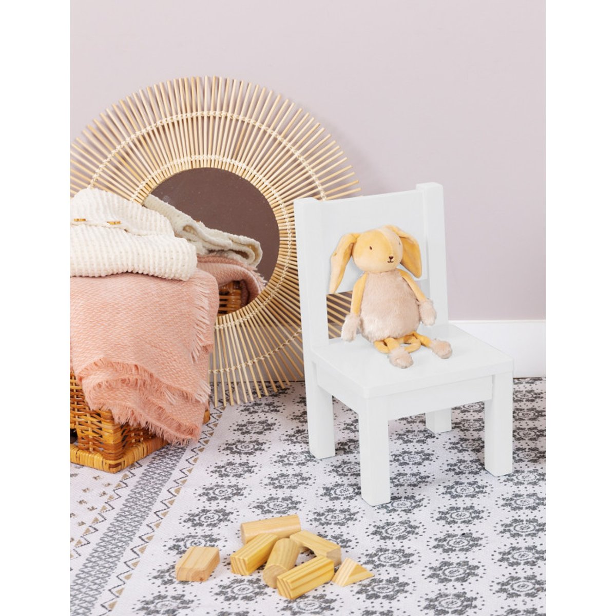 Lot de 2 Ma première chaise Enfant Montessori Gris 1-4 ans blanc, PIOUPIOU ET MERVEILLES