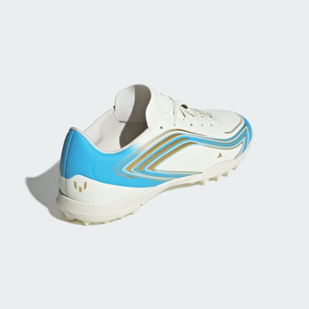 Chaussure De Football F50 Messi Club Terrain Turf Chaussure De Football F50 Messi Club Terrain Turf ivory / semi blue burst / icey blue, adidas Performance