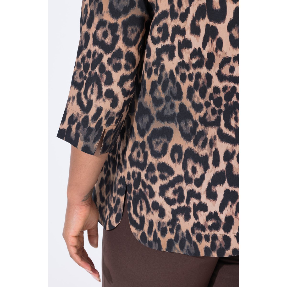 Tunique en lyocell marron pin, ULLA POPKEN