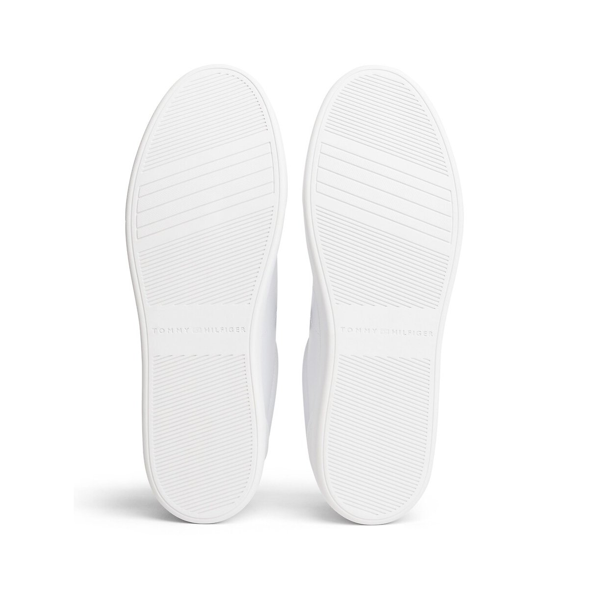 Court Elevated Leather Trainers white, TOMMY JEANS