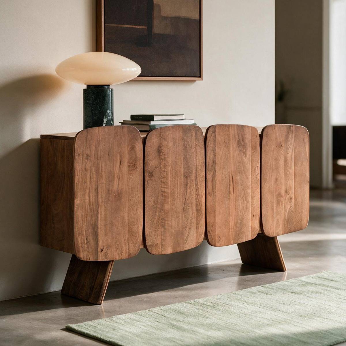 Buffet en bois de manguier BASTIEN bois foncé, MADE IN MEUBLES