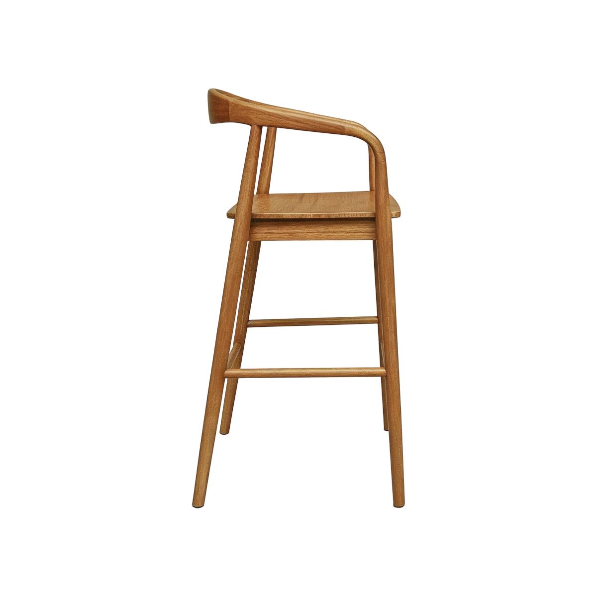 Tabouret de bar teck JUNE bois clair, MADE IN MEUBLES