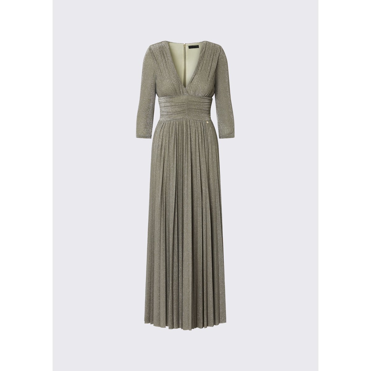 Robe longue élégante en Fil textile vert militaire, LIU JO
