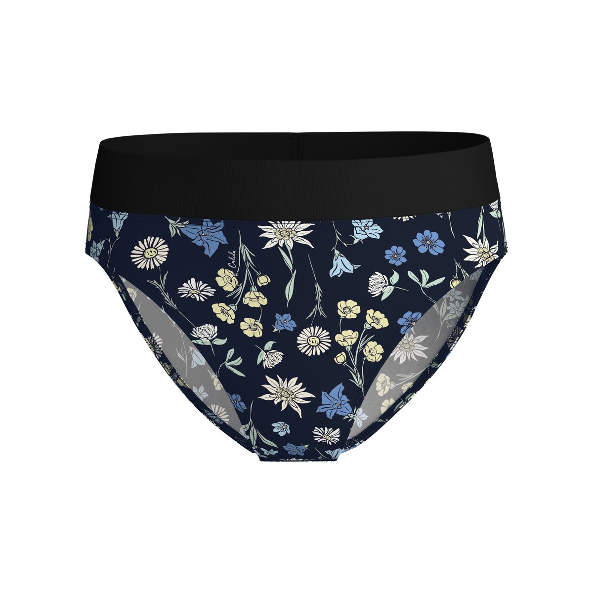 Culotte taille haute Coton EDITION 85 imprimé noir, CALIDA