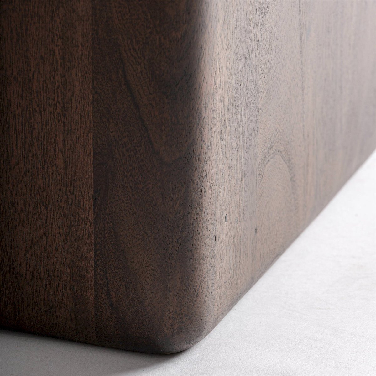 Console contemporaine en bois d'acacia marron, RECOLLECTION