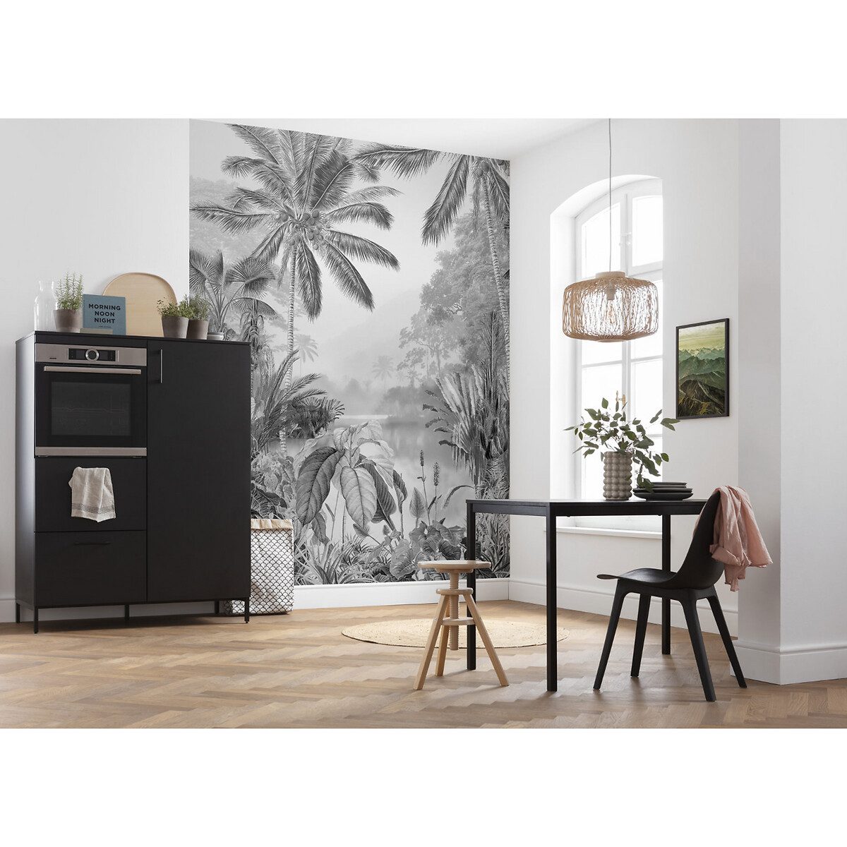 Papel de parede foto mural Lac Tropical Black & White, da Interelife multicolor, INTERELIFE