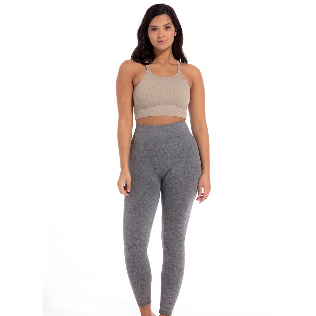 Legging sans coutures Lounge gris chiné, MAGIC BODYFASHION