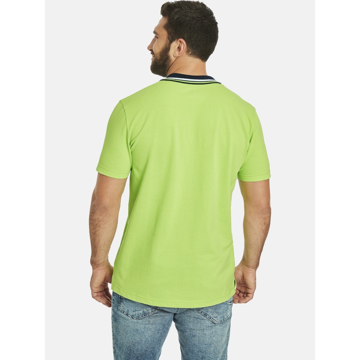 Lot de 2 polos TEOFIL bleu foncé vert clair, JAN VANDERSTORM