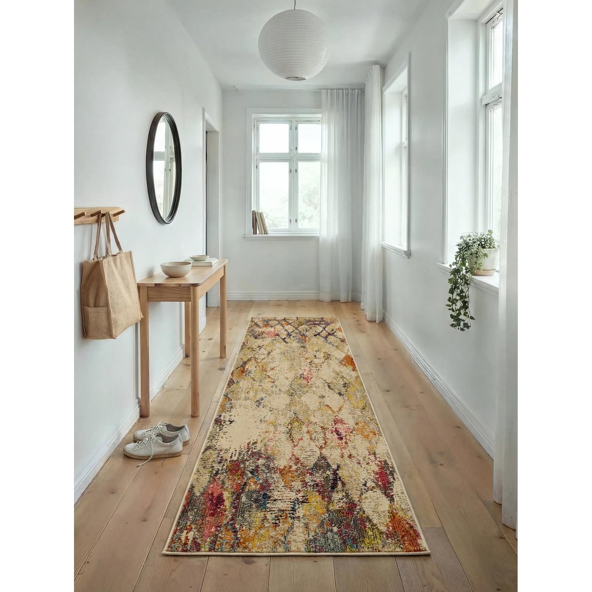 Tapis de couloir CASA beige/multicouleur, BENUTA