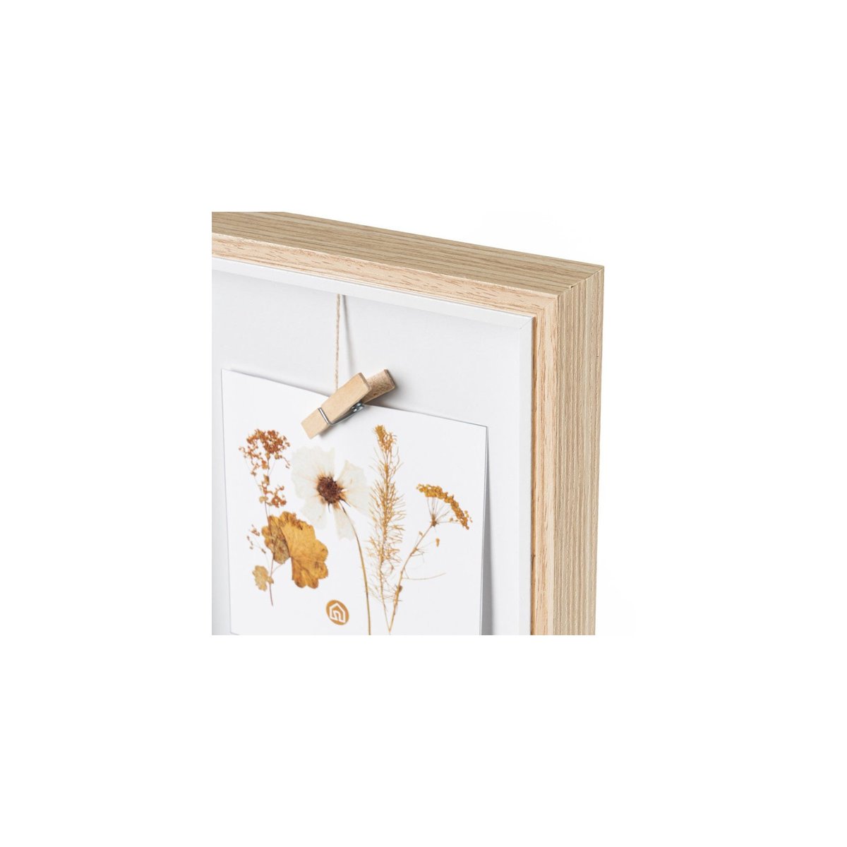 Cadre photo multiple mural en bois 18x3x60cm bois, WADIGA