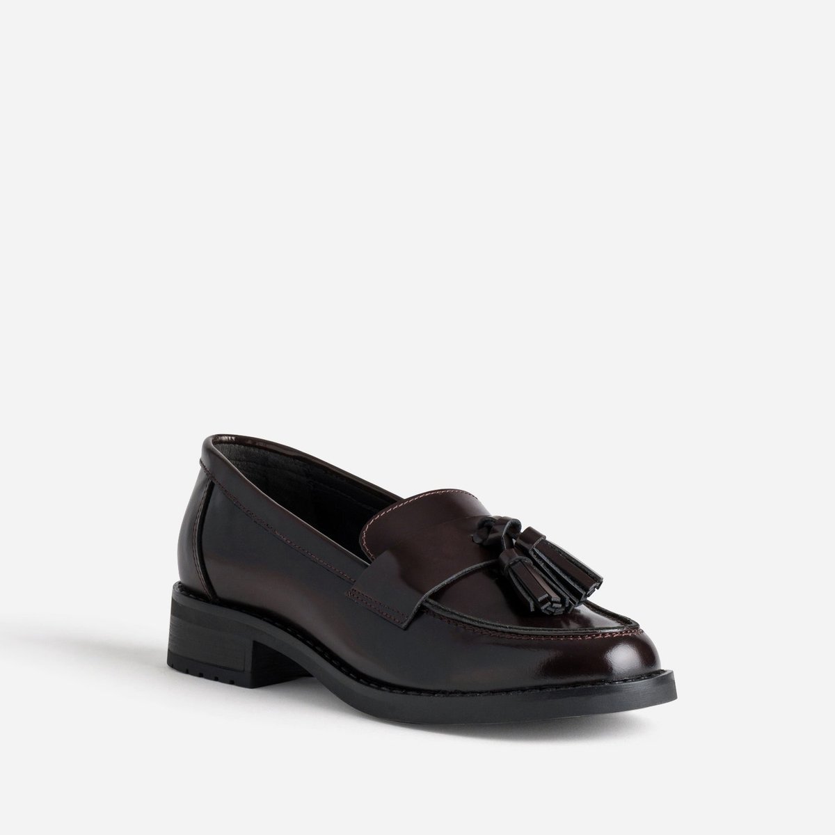 Mocassin en cuir GABY bordeaux, ERAM