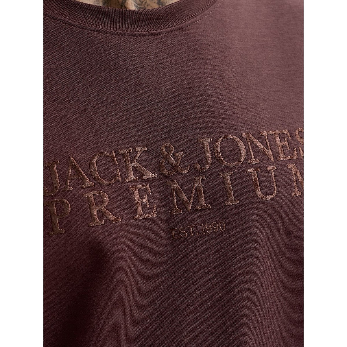 T-shirt manches courtes chocolat, JACK & JONES