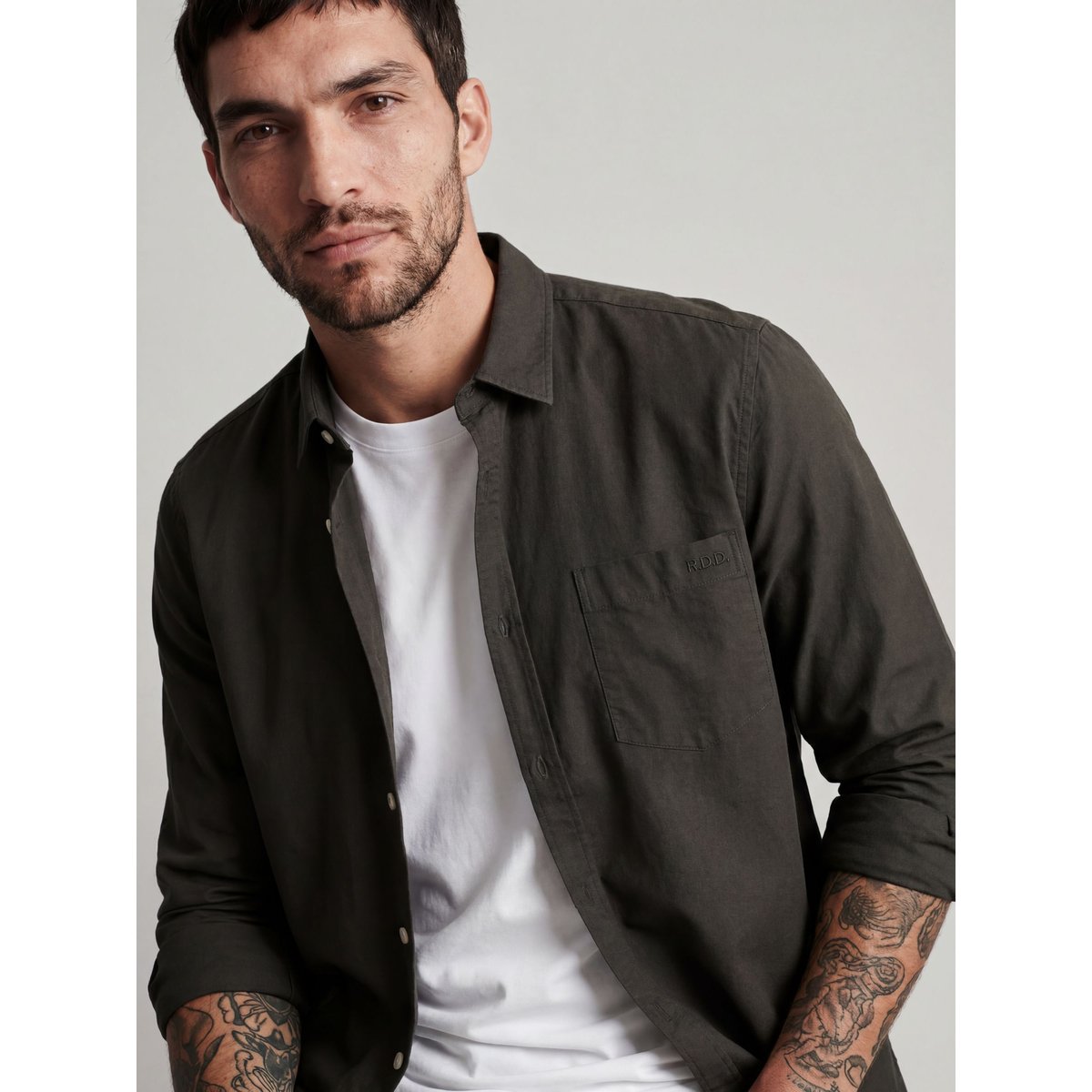 Chemise À Boutons grise - peat 1, JACK & JONES