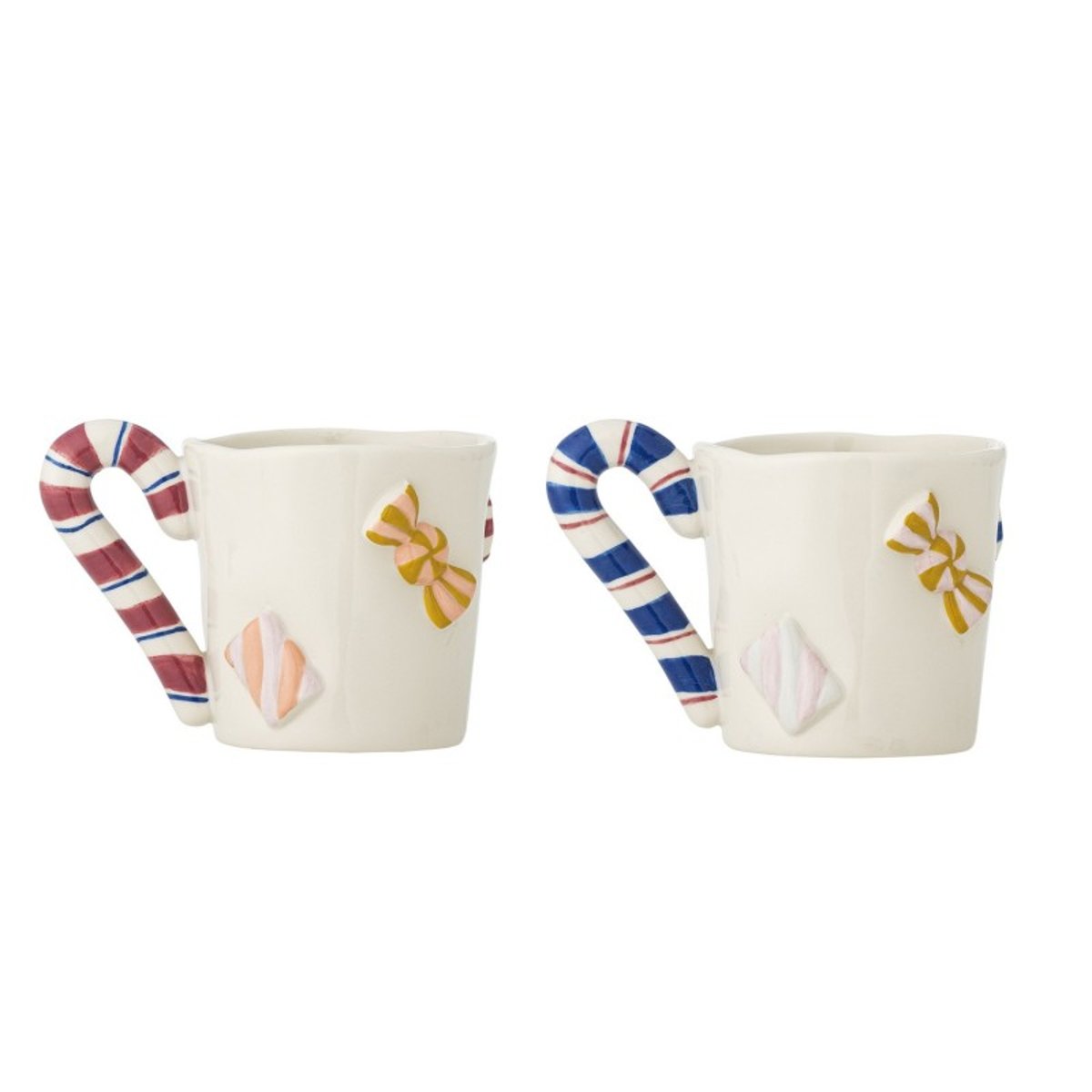 Tasse à café sucre d'orge CANDICE set de 2 multicolore, BLOOMINGVILLE