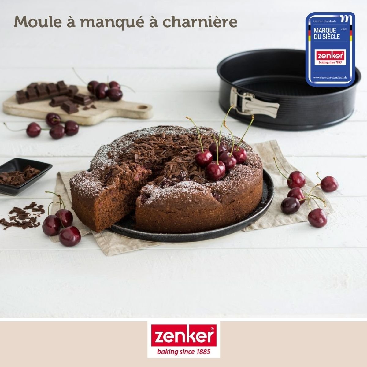 Set de 5 ustensiles de pâtisserie moule à manqué bol à mixer noir, ZENKER