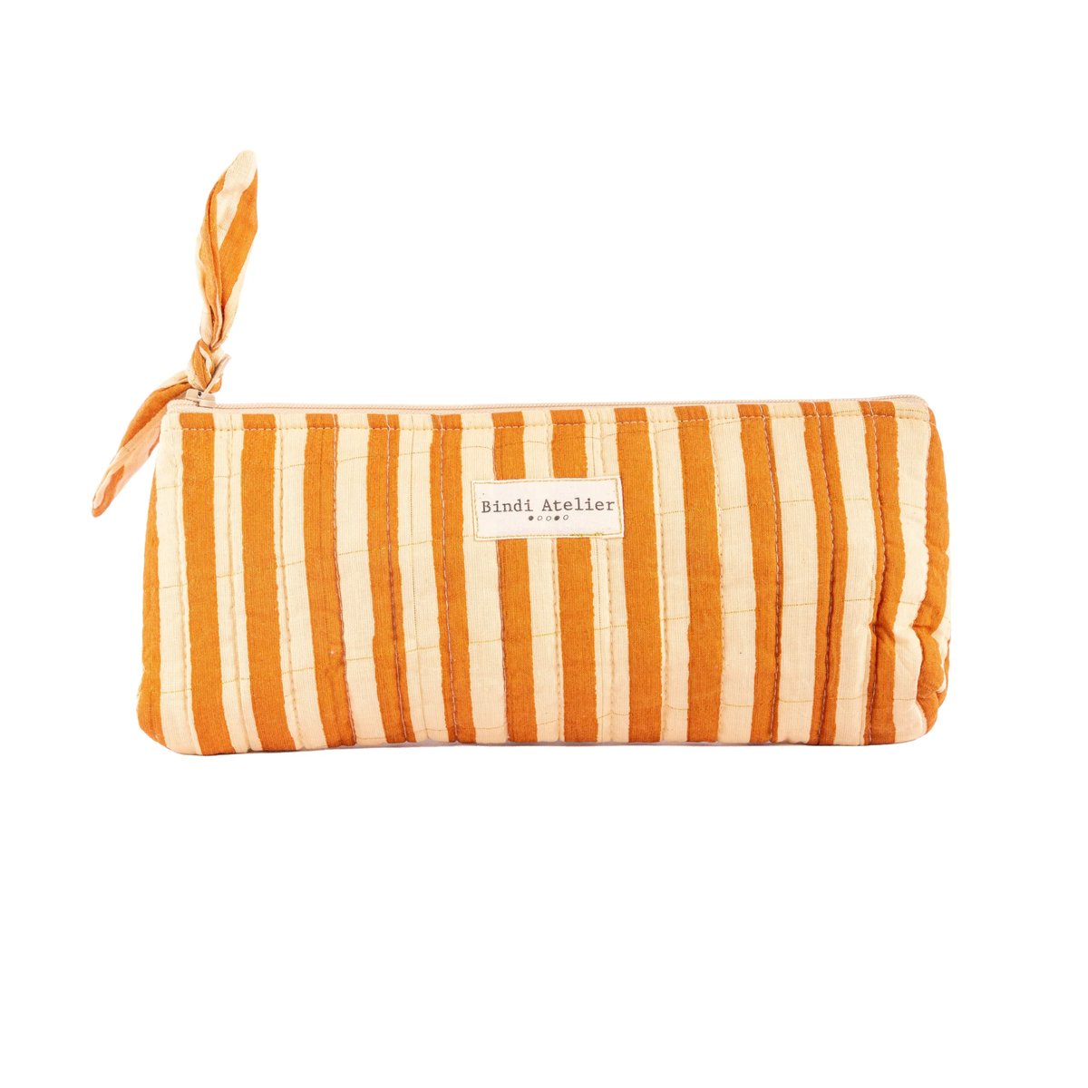 Trousse écolier en coton matelassé beige cream, BINDI ATELIER
