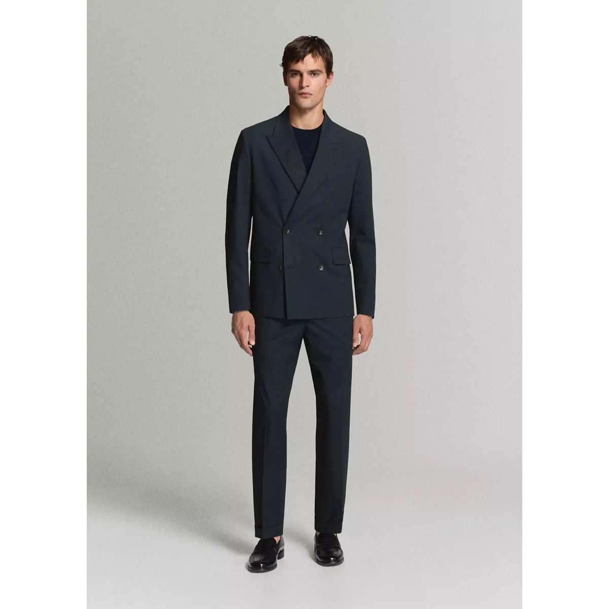 Pantalon costume Boston regular fit bleu marine, MANGO MAN