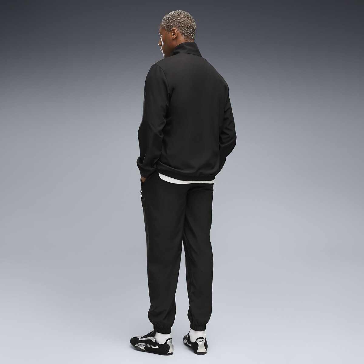 Ensemble de survêtement, Olympique de Marseille noir+blanc, PUMA
