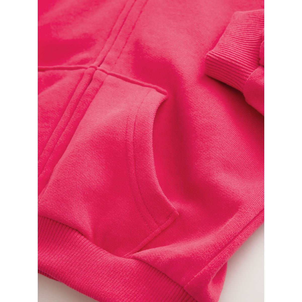 Sweat à capuche zippé rose fuchsia, NEXT