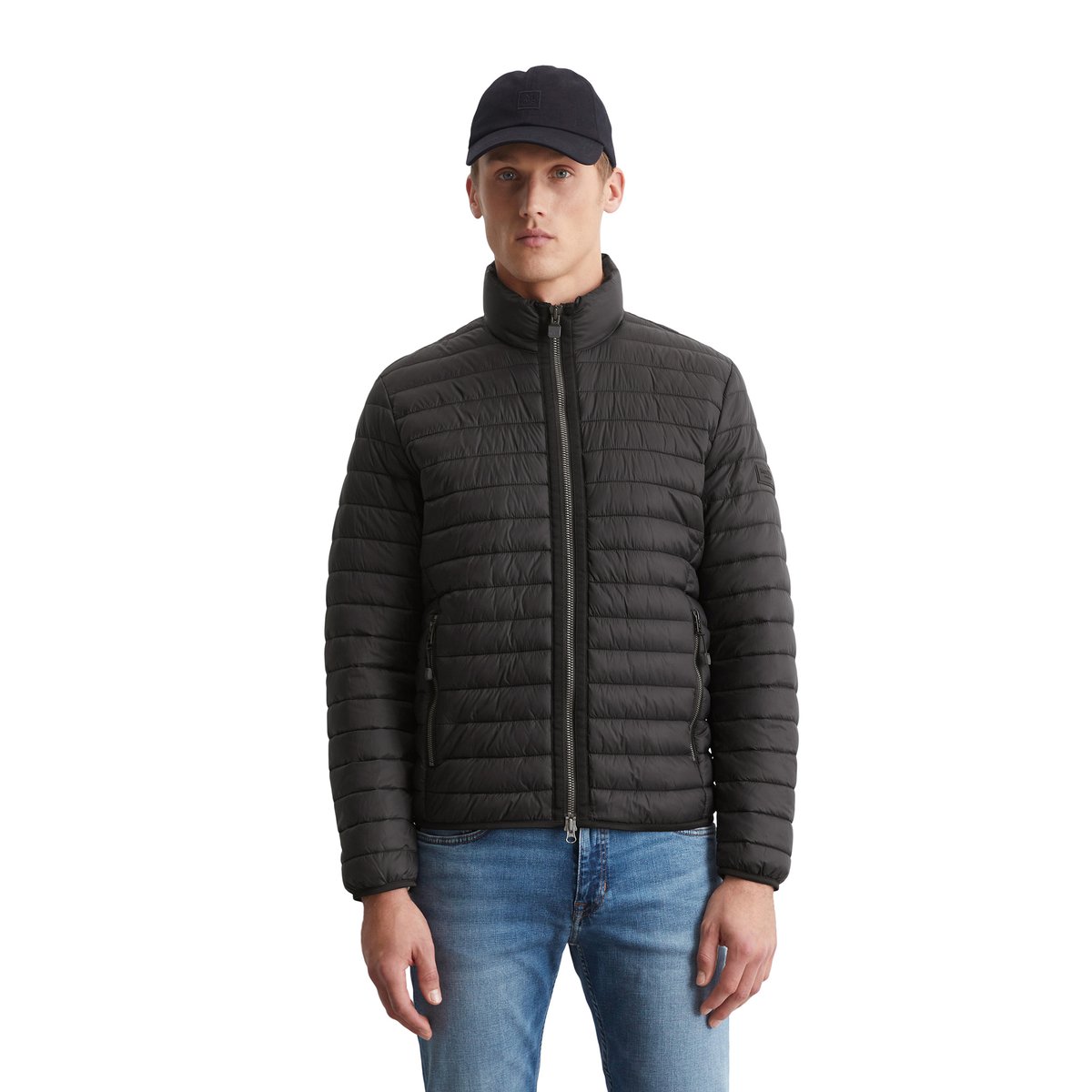 Veste matelassée regular avec rembourrage Unifi REPREVE® noir, MARC O'POLO