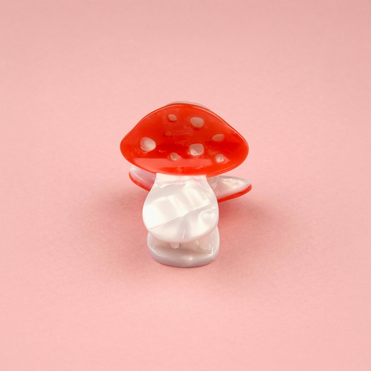 Mini pince à cheveux CHAMPIGNON couleur unique, COUCOU SUZETTE