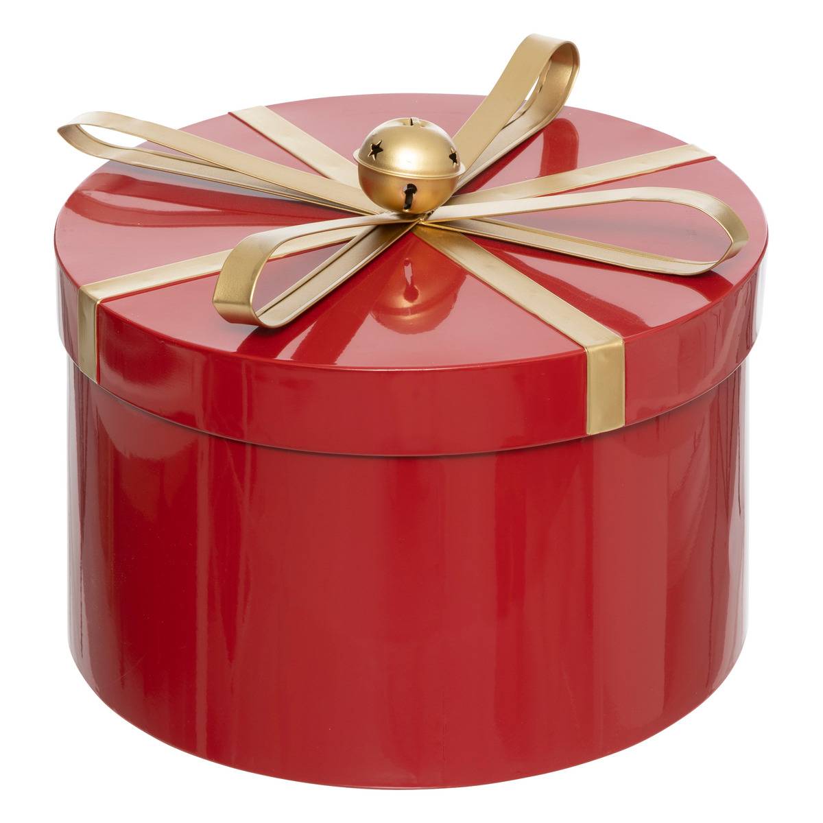 BOITES RONDES METAL ROUGE X3 rouge, ATMOSPHERA