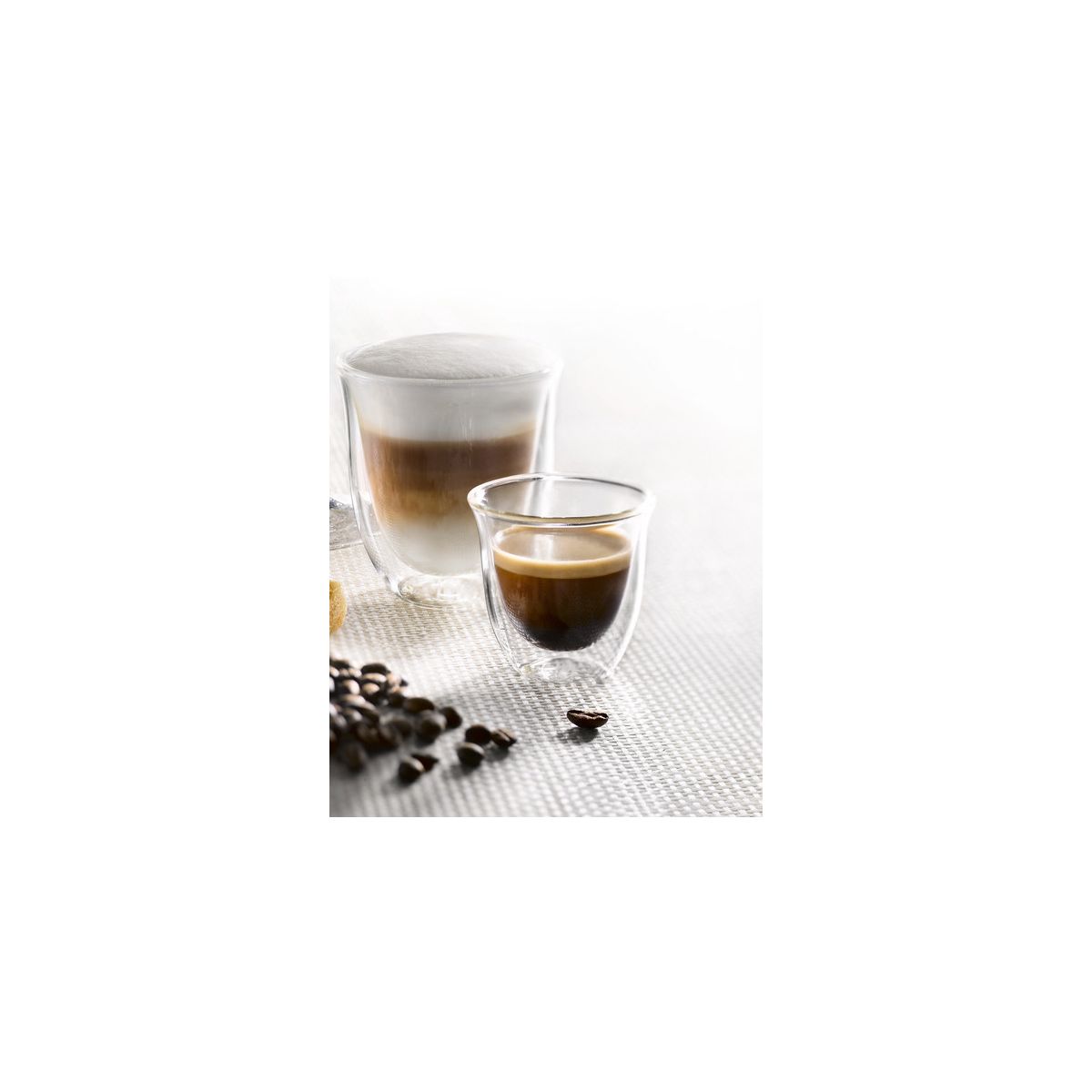Tasse Cappuccino double paroi lot 2 x 270ml couleur unique, DELONGHI