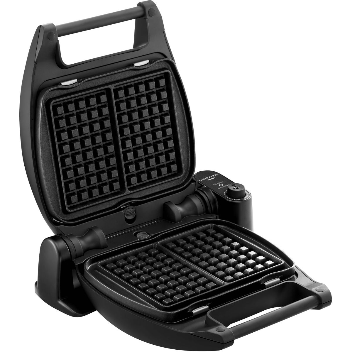Croque, gaufrier, gaufrette Premium 2 Noir G+GT+CM+spatule 018663 couleur unique, LAGRANGE