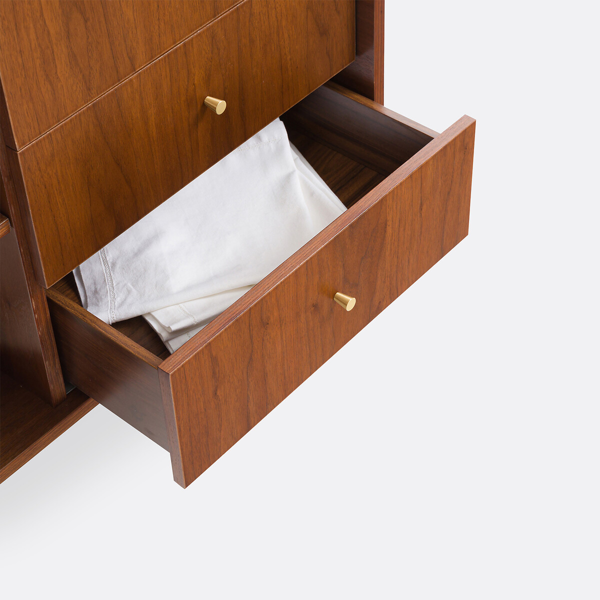 Klein vintage buffetkast in fineernotenhout, Ronda notenhout, LA REDOUTE INTERIEURS